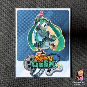 Geek Pigeons, Hatsune pigeon | Pin's ou Magnet en bois