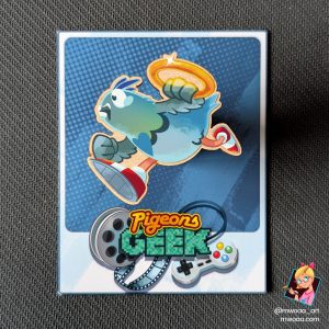 Geek Pigeons, Sonic le pigeon | Pin's ou Magnet en bois