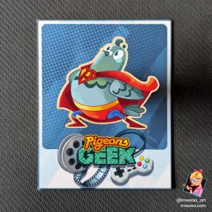 Geek Pigeons, Super pigeon | Pin's ou Magnet en bois