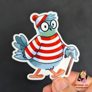 Geek Pigeons, Où est Charligeon ? | Stickers