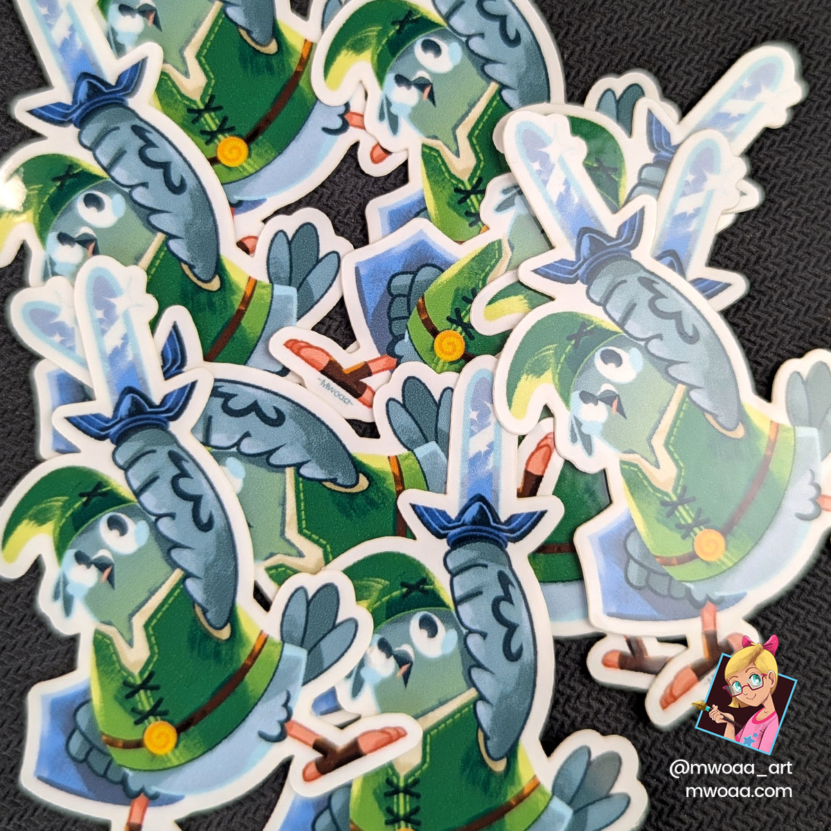 Geek Pigeons, Le pigeon d’Hyrule | Stickers – Image 2