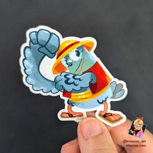 Geek Pigeons, Luffygeon | Stickers
