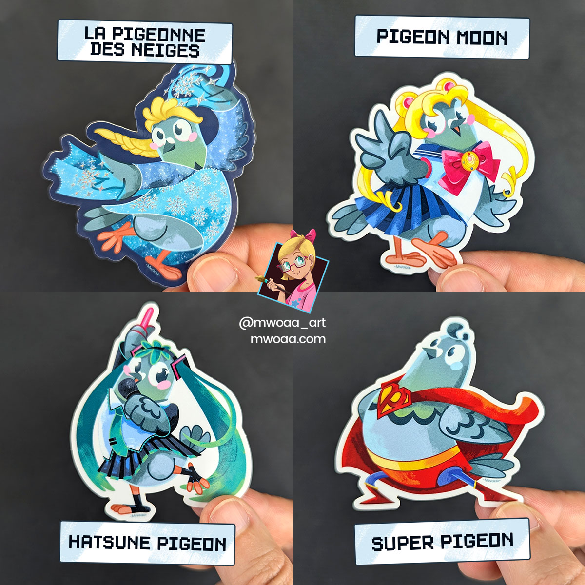 | Geek Pigeons | Stickers Pack – Image 3