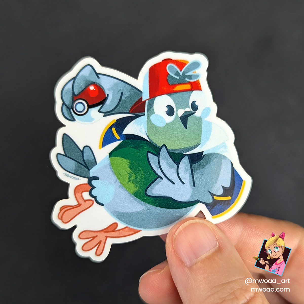 Geek Pigeons, Le pigeon du Boug Palette | Stickers