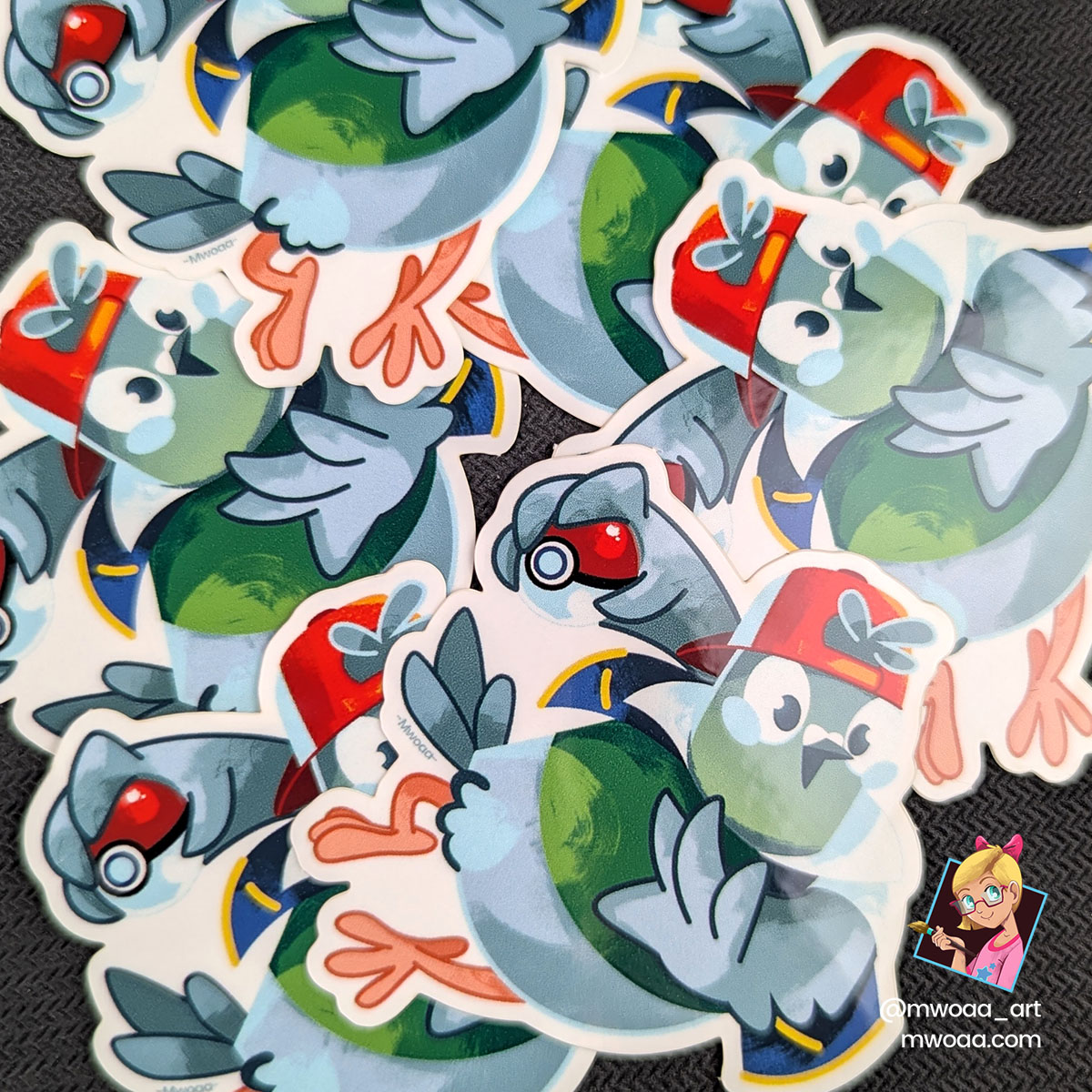 Geek Pigeons, Le pigeon du Boug Palette | Stickers - Image 2