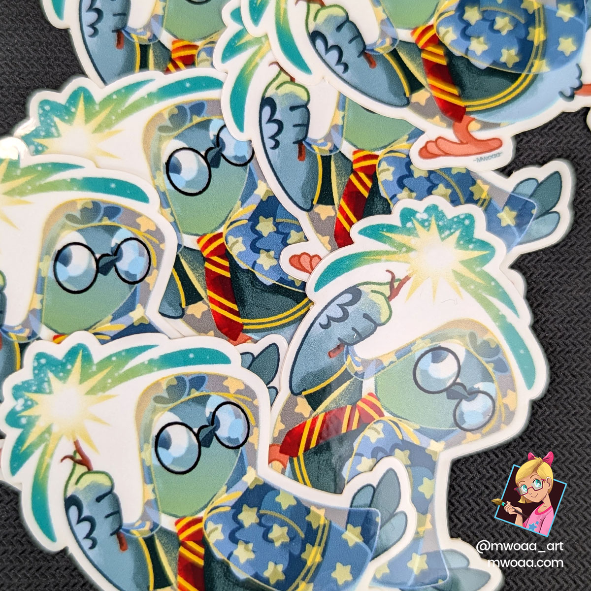 Geek Pigeons, Pigeon Potter | Stickers - Image 2