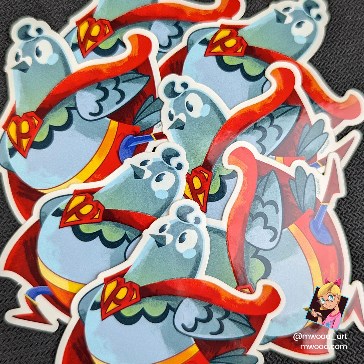 Geek Pigeons, Super pigeon | Stickers – Image 2